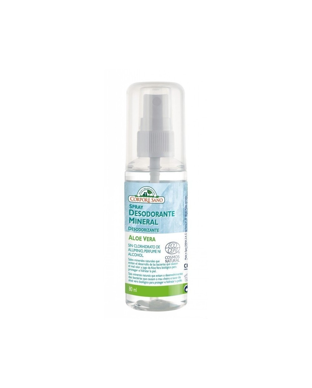 Desodorante alumbre spray CORPORE SANO 80 ml COSMOS BIO