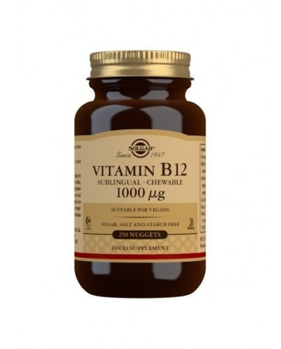 Vitamina B12 (Cianocobalamina) 1000 mg SOLGAR 250 comprimidos