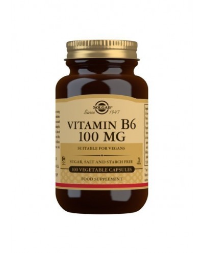 Vitamina B6 100 mg SOLGAR 100 capsulas