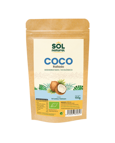 Coco rallado SOL NATURAL 150 gr BIO