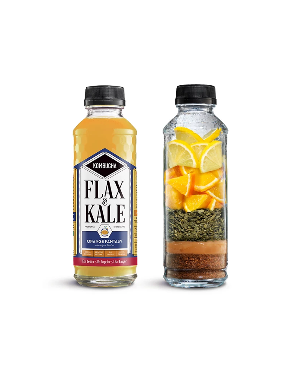 Kombucha orange fantasy FLAX&KALE 400 ml